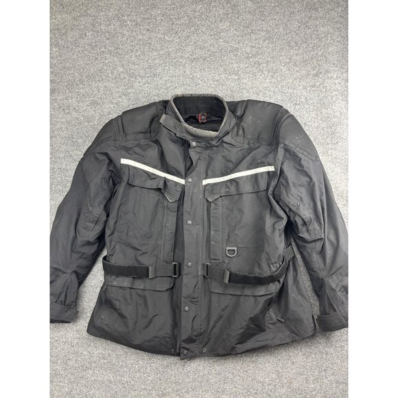 Firstgear Kilimanjaro Jacket Mens 3XL Black Motorcycle Adventure Touring Riding - Picture 1 of 8